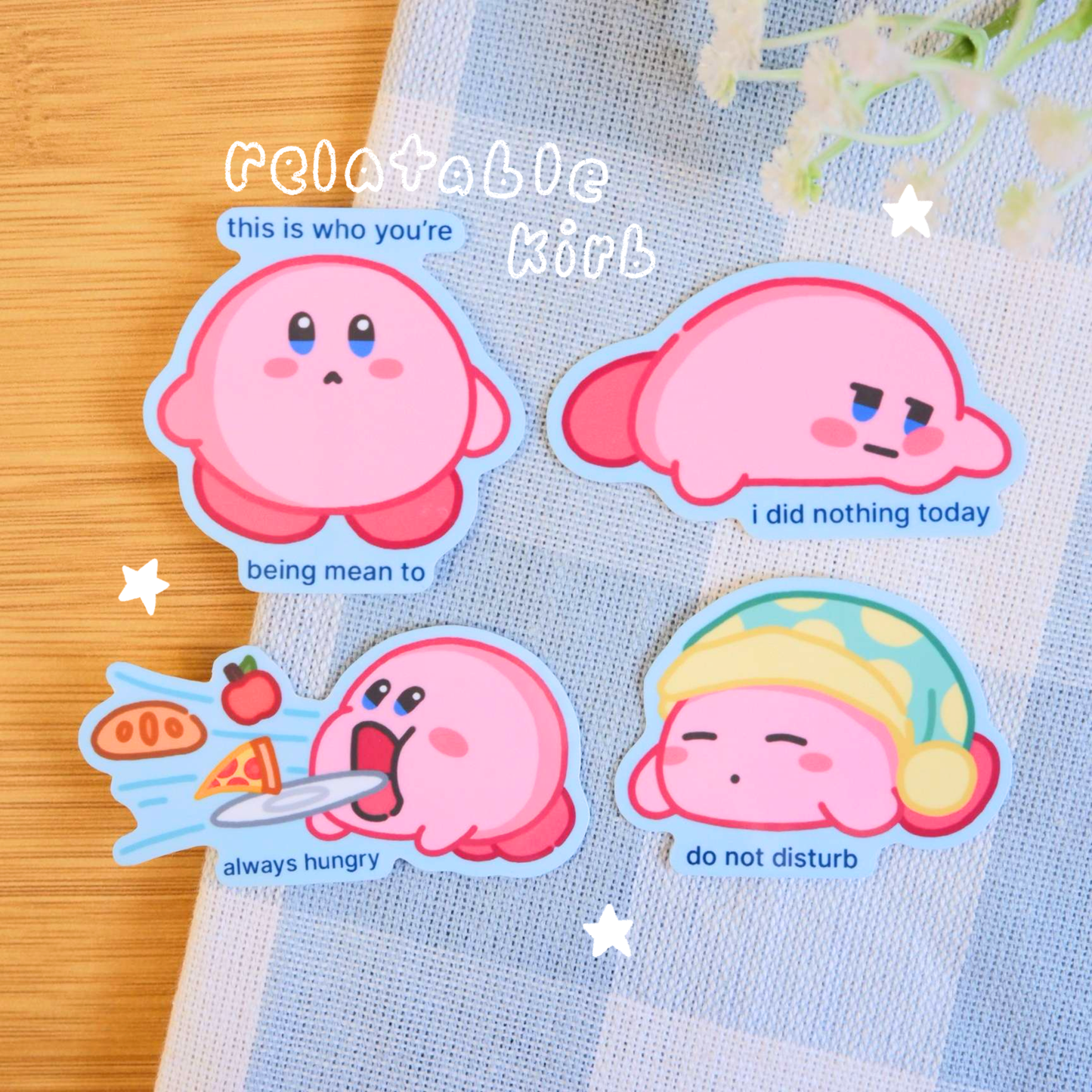 Pink Blob Relatable Stickers: Do Not Disturb