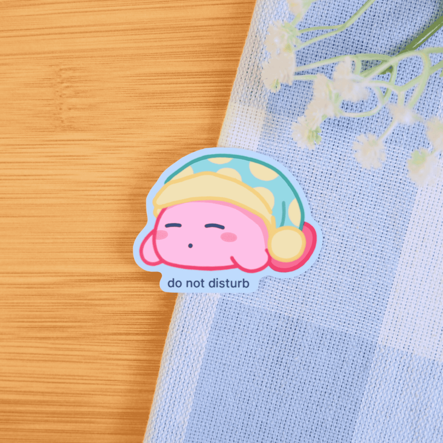Pink Blob Relatable Stickers: Do Not Disturb