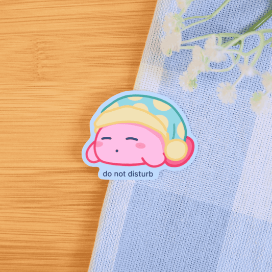 Pink Blob Relatable Stickers: Do Not Disturb