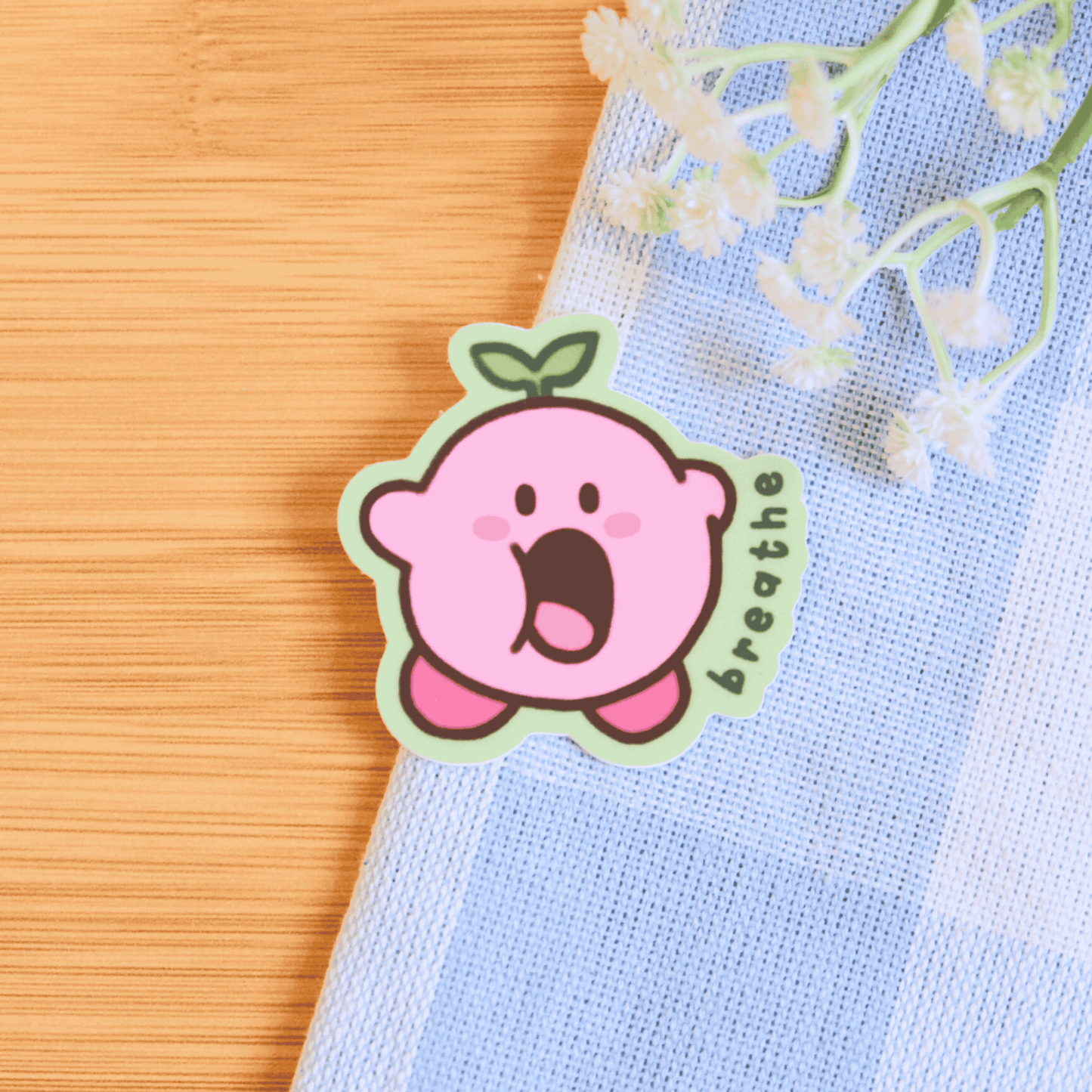 Pink Blob Self-Care Stickers: Take a Break