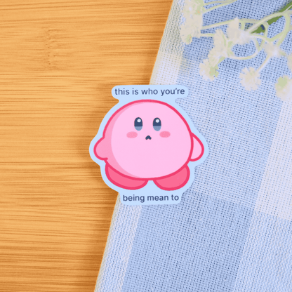 Pink Blob Relatable Stickers: Do Not Disturb