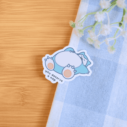 Poke Self-Care Stickers: You Deserve a Nap