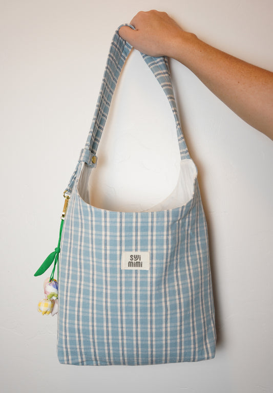 Everyday Shoulder Bag - Blue Picnic